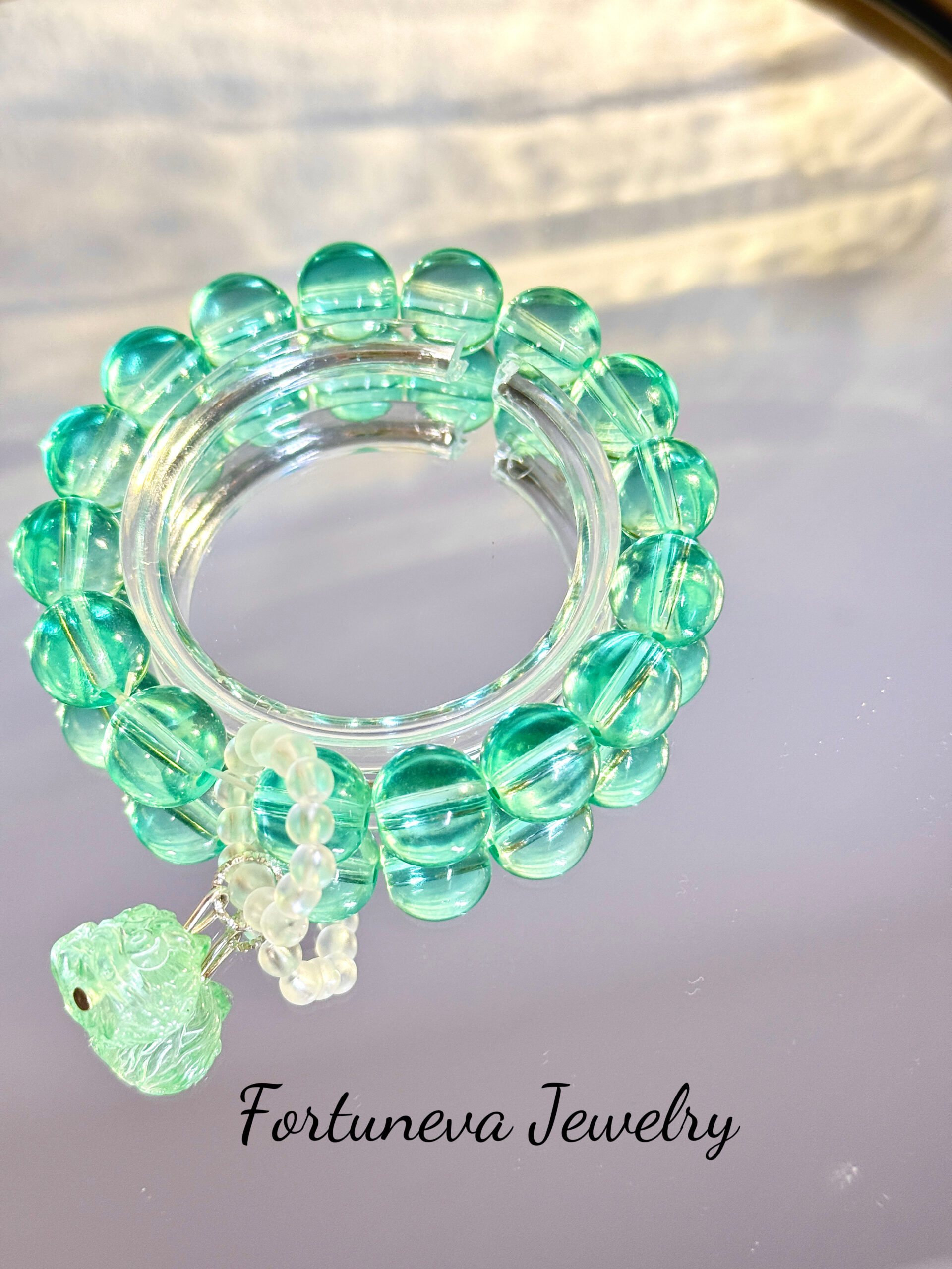 GREEN AVENTURINE CRYSTAL BRACELET - Image 3